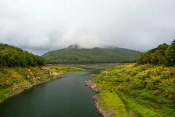 Landscape of barrage ,Catchment dam