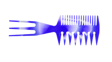 universal comb isolated over white background with clippimg path