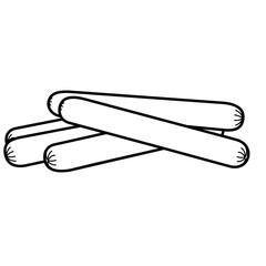 Frankfurter raw sausages