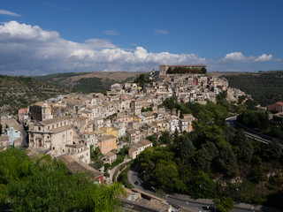 Fototapeta na wymiar Ragusa Ibla, rebuilt after an earthquake. Location of many Montalbano scenes