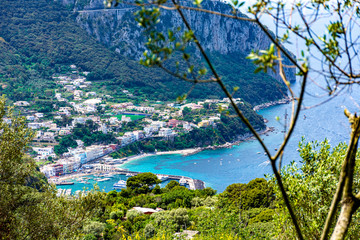 Italy, Capri, panorama from the top of the island