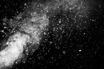 Obraz premium Bright steam with round bokeh