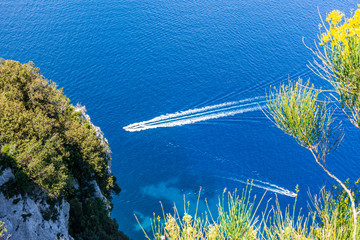 Italy, Capri, panorama from the top of the island