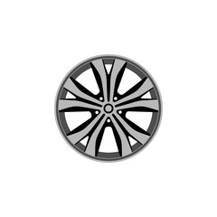 Obraz premium Car rim icon isolated on white background