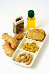 Ginger root and oil.