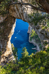 Italy, Capri, bay of the Natural Arch