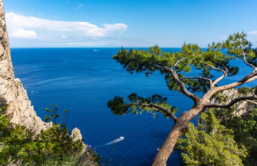 Fototapeta na wymiar Italy, Capri, panorama from the top of the island