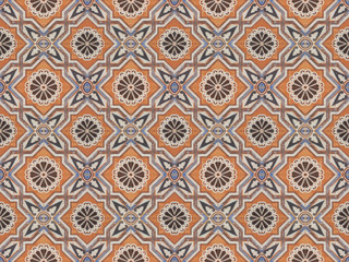 Turkish traditional ornamental decorative tiles. Seamless pattern abstract background concept