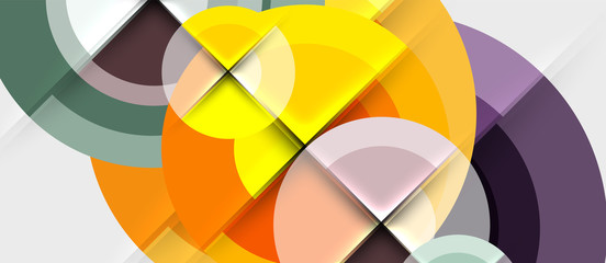 Obraz premium Geometric design abstract background - circles