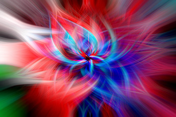 abstract colorful spinning central lines radial blur background