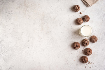 Chocolate Cookies and Milk