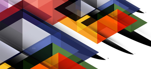 Abstract triangle pattern, colorful backdrop. Presentation template. Modern textured shape. Trendy modern style