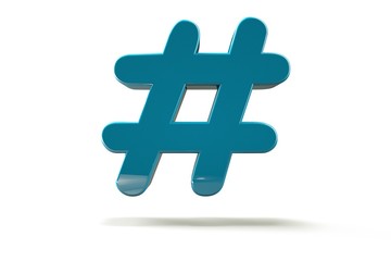 punctuation marks. with background, 3d image