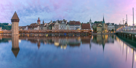 Lucerne at sunrise, Switzerland