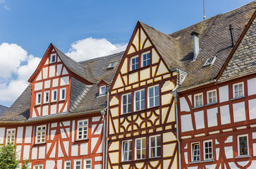 Fototapeta na wymiar Colorful historic houses in Limburg an der Lahn, Germany