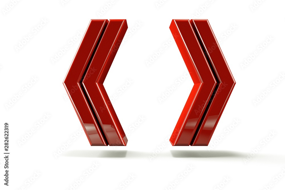 Fototapete punctuation marks. with background, 3d image