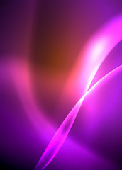 Shiny color bright neon abstract wave template. Abstract bright light. Neon light glowing effect. Space background. Abstract shape