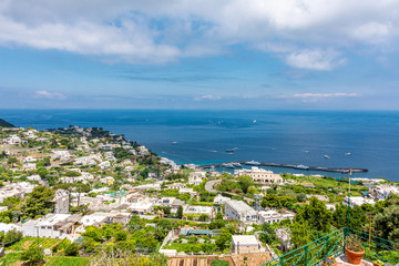 Italy, Capri, typical panorama from the streets