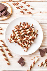 chocolate wafers stick roll