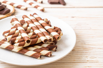 chocolate wafers stick roll