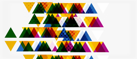 Vector triangle geometric abstract composition background. Retro vector illustration. Ornament illustration