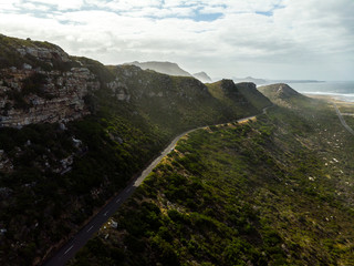 mountian drone shot near Capetown - 282627188