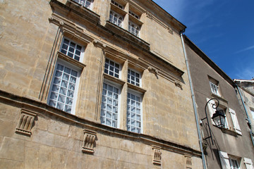 Fototapeta na wymiar renaissance mansion in fontenay-le-comte (france) 