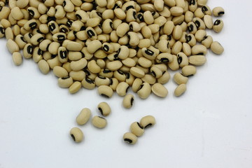 black eyed peas on a white background