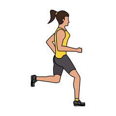 fitness sport lifestyle workout cartoon