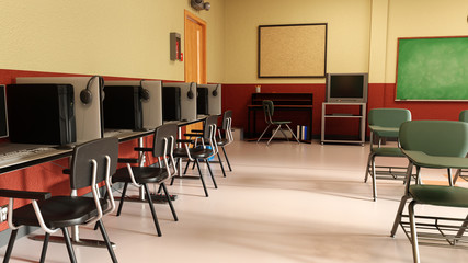 3D Rendering Classroom