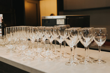 Wedding glass chalices