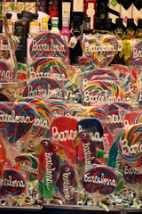 Barcelona Sweet Lollipop in La Boqueria market