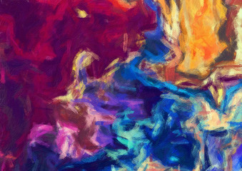 Design pattern artwork for decorate printable flyers, big banners, advertise production, web work, cards, invitations and creating beautiful wall art poster or canvas. Digital oil painting background.