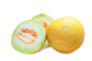 Sliced ​​cantaloupe melon