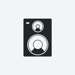 sound speaker vector icon illustration design grey background