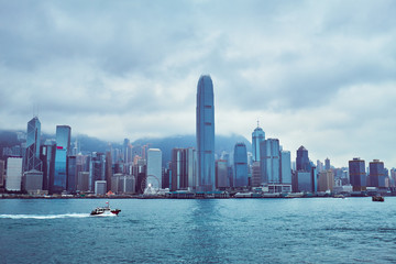 Hong Kong skyline and Victoria Harbor