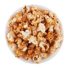 Popcorn on white