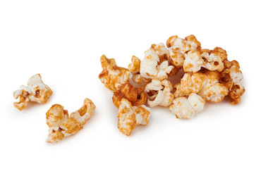 Popcorn on white