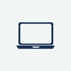 laptop icon illustration design grey background
