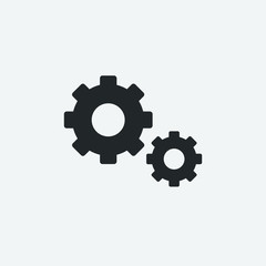 gear icon illustration design grey background