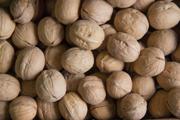 Walnuts sold in spice market. Walnuts Help Lower Cholesterol. Good grains eat healthy.