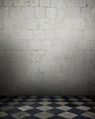 dark empty interior room. may used as background.