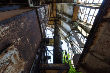 Urban exploration in an abandoned superphosphates factory