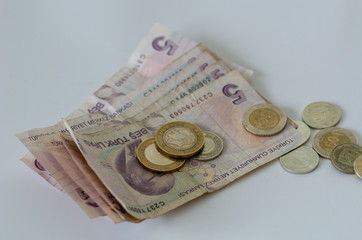 Turkish banknotes and coins