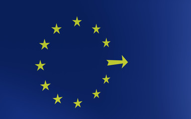 leave Europe brexit concept 