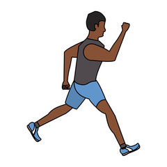 Naklejka na ściany i meble fitness sport lifestyle workout cartoon
