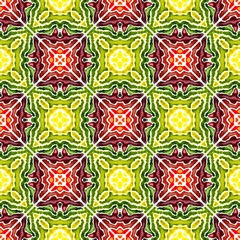 Traditional Surface. Endless Repeat Painting. 