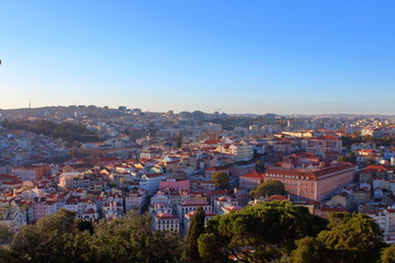 Fototapeta na wymiar Lisbon Panorama and View in Portugal