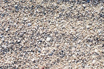 Surface of small stones.