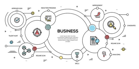 BUSINESS VECTOR CONCEPT AND INFOGRAPHIC DESIGN